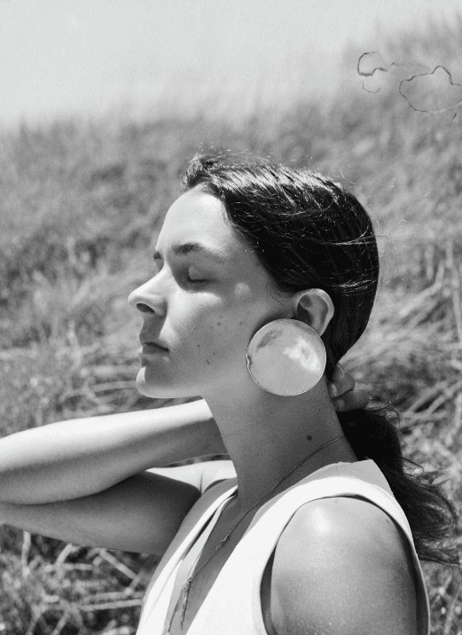 Black-and-white editorial portrait for Mukani.